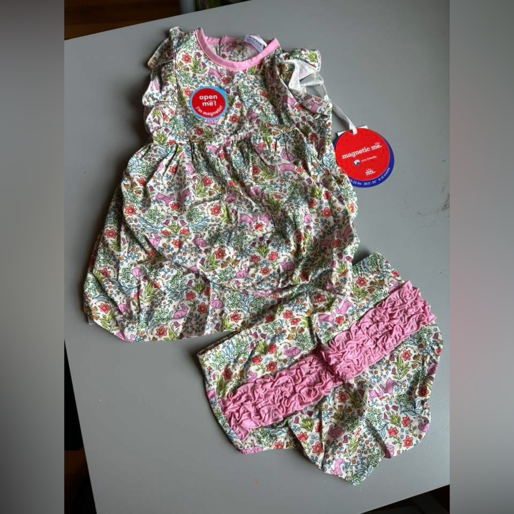 Hip Hop Modal Magnetic Ruffle Infant Dress